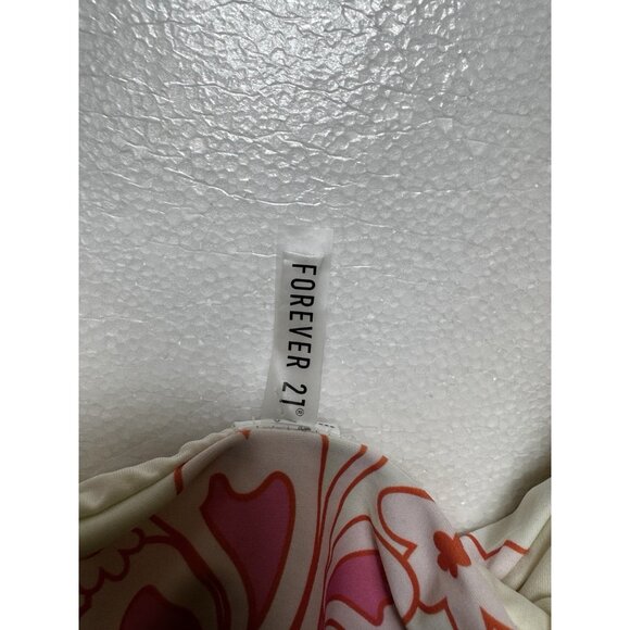 Barbie Monokini SIZE L One-Piece Swimsuit‎ White Multicolored Flowers Beach Cute - Picture 3 of 6